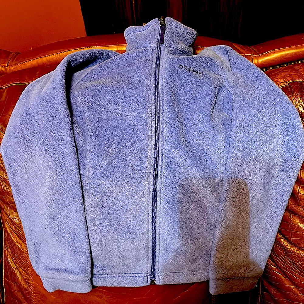 Kids M Columbia purple zip fleece